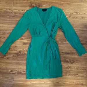 Green Wrap Dress